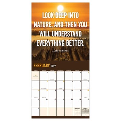 2027 TF Publishing The Great Outdoors 12" x 12" Monthly Wall Calendar, Multicolored (27-1109)
