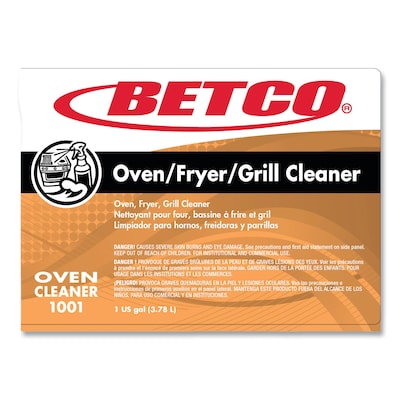 Betco Oven/Fryer/Grill Cleaner, Characteristic Scent, 1 Gal. Bottle, 4/Carton (BET10010400)