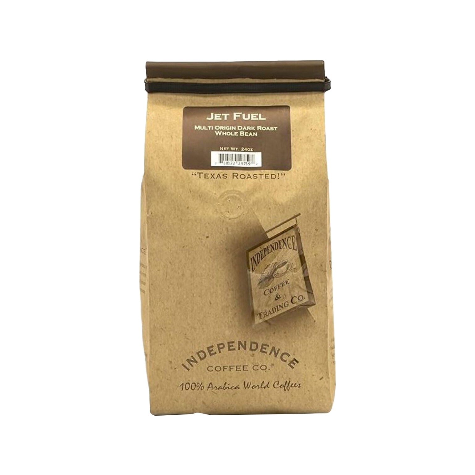 Independence Coffee Co. Jet Fuel Whole-Bean Coffee Packet, Dark Roast, 24 oz. Bag