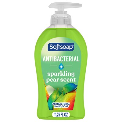 Softsoap Antibacterial Liquid Hand Soap, Sparkling Pear Scent, 6/Carton (US07326A)