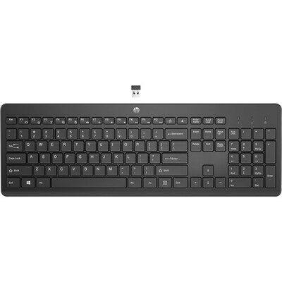 HP 230 Wireless Ergonomic Keyboard, Black (3L1E7AA#ABA)