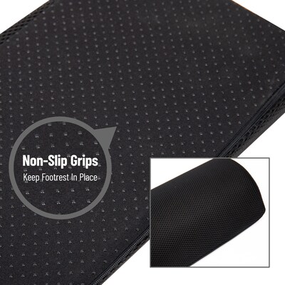 Mind Reader Ergonomic Foot Rest, Black (FTFOAM-BLK)