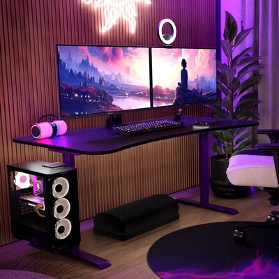 Arozzi Arena Gaming Desk, Purple (ARENANAPP)