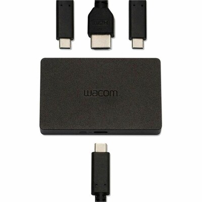 Wacom HDMI to USB-C Audio/Video Adapter Converter, Female to Female, Black (ACK45219Z)