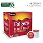 Folgers Classic Roast Coffee Keurig® K-Cup® Pods, Medium Roast, 48/Box (5000363378)