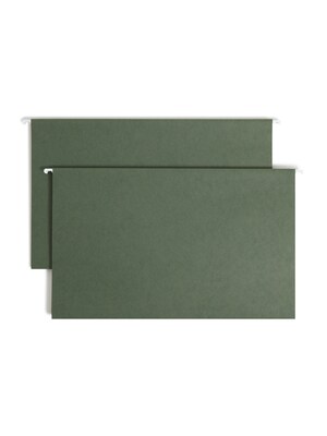 Smead Hanging File Folders, Legal Size, Standard Green, 25/Box  (64110)