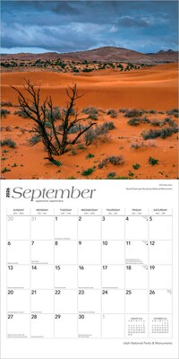 2026 BrownTrout Utah National Parks & Monuments 12" x 12" Monthly Wall Calendar (9798330706075)