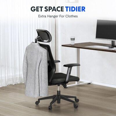 FlexiSpot Ergonomic Mesh Swivel Computer and Desk Chair, Black (C3B-FM)