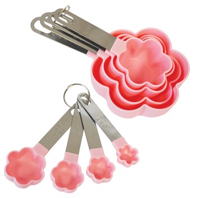 8 Pc Measuring Spoons & Cups Set by Cook with Color