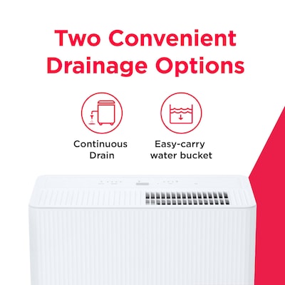 Frigidaire Energy Star 22-Pint Dehumidifier, 2-Speed, Covers up to 1,500 sq. ft., White (FHDD2233Y1)