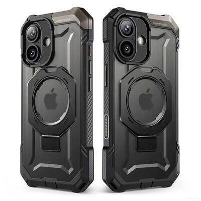 SUPCASE Unicorn Beetle Grip MagSafe Case for iPhone 17, Shock Absorbing, Black (SUP-iPhone2025-UBGrip-Black)