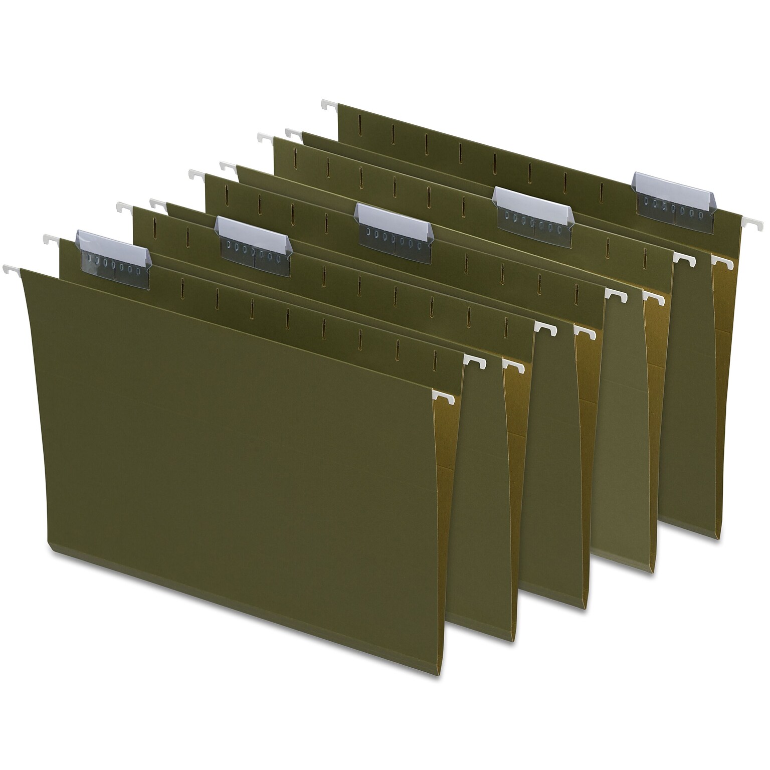 Staples Hanging File Folder, 1/5-Cut Tab, Letter Size, Standard Green, 50/Box (ST266262-CC)