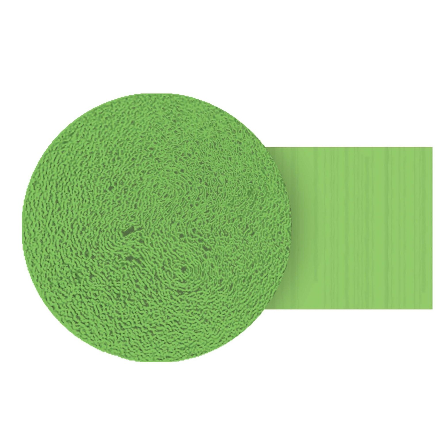 Party City Crepe Paper Streamer Roll, Kiwi Green (AM18205-53)