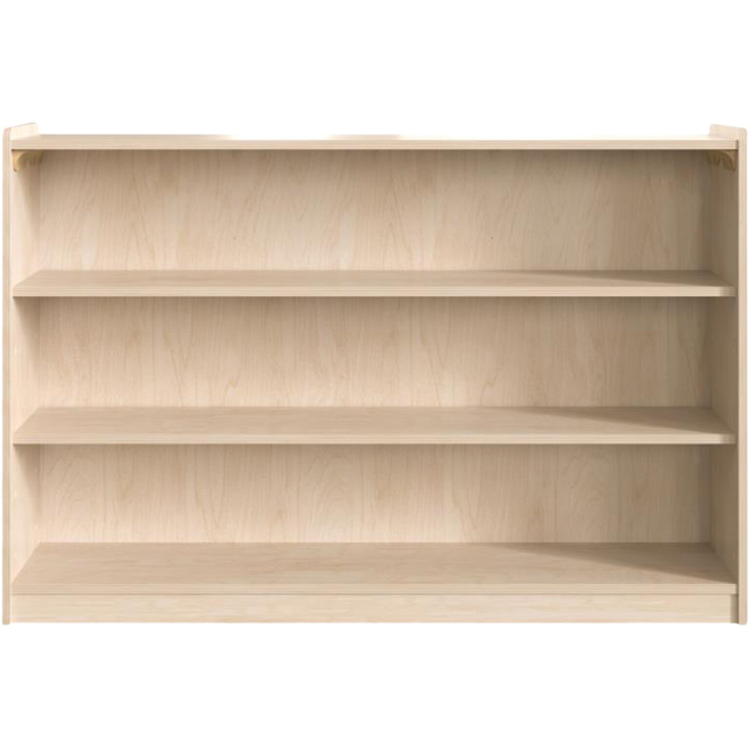Flash Furniture Bright Beginnings 3-Section Open Storage Unit, 31.5H x 47.25W x 12D, Brown (MK-ME088029-GG)
