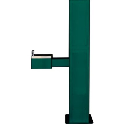 Global Industrial Outdoor Drinking Fountain w/ Bottle Filling Station, Green (761216GN)