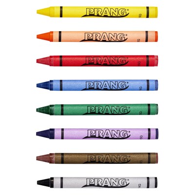 Prang Standard Crayons, Assorted Color, 8/Box (X00000)