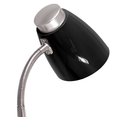 Creekwood Home 18.5" Flexible Gooseneck Organizer Desk Lamp with Stand, Black (CWD-1001-BK)