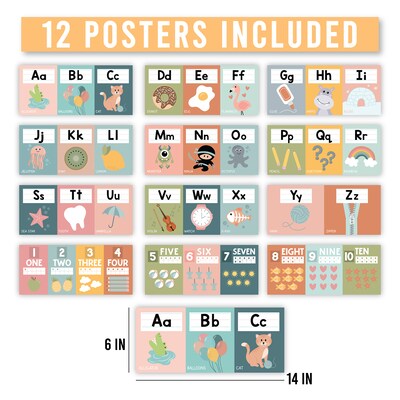 Hadley Designs 14 Letters and Numbers, 12/Set (HDDX004BDT9M3)