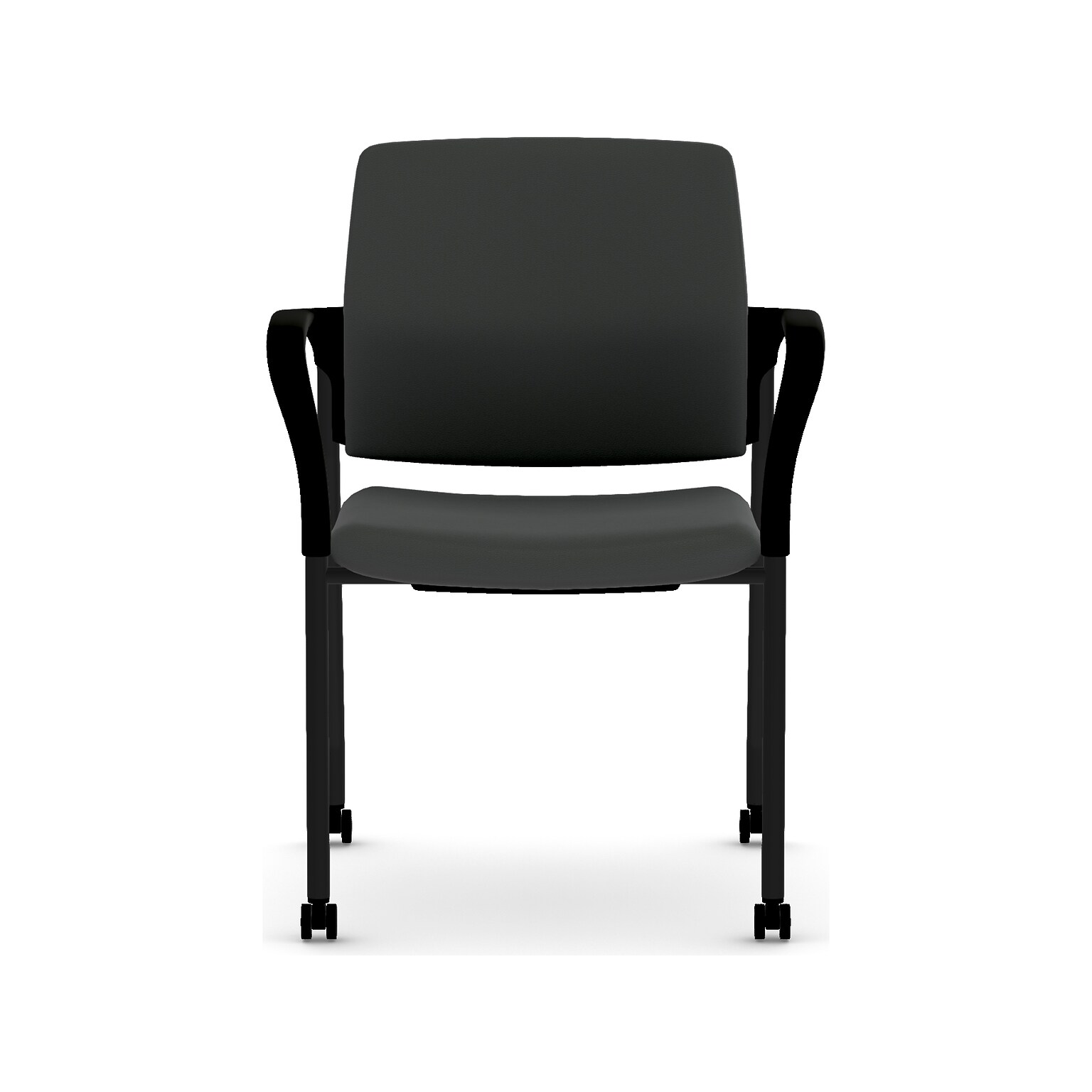 HON Ignition Fabric Multipurpose Stacking Chair, Black (HIGS6.F.H.U.UR10.T)