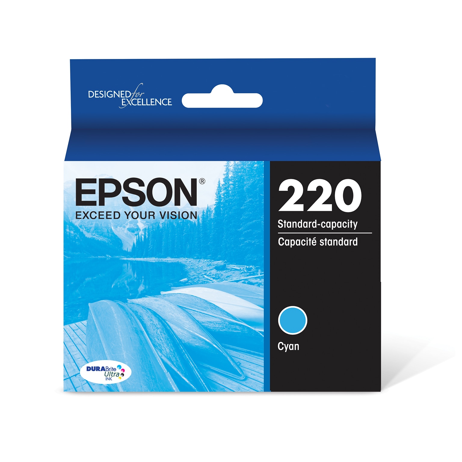 Epson T220 Cyan Standard Yield Ink Cartridge (T220220-S)