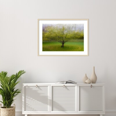 Amanti Art The Cat by the Tree by Arne Ostlund Wood Framed Wall Art Print, 41" x 30" (A42675535519)