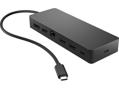 HP 7-Port USB-C Hub, Black (50H98AA#ABL)