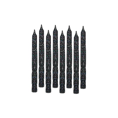 Party City Glitter Spiral Birthday Candles, Black, 24/Pack (AM170434)