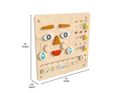 Flash Furniture Bright Beginnings Feelings and Moods STEAM Wall Activity Board (MK-ME15273-GG)