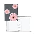 Blueline Pink Daisy NotePro Professional Notebooks, 7.25 x 9.25, College Ruled, 75 Sheets, Gray/Si