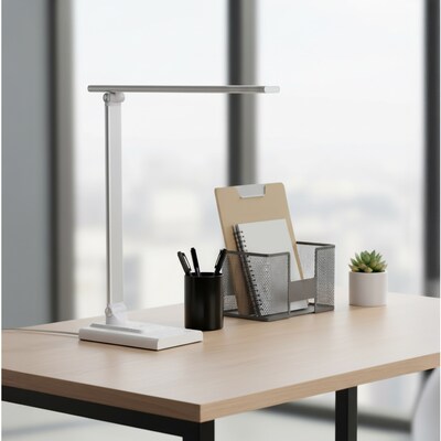 Excello Global Products Wellness Series LED Desk Lamp, 16", White (EGP-DL-10-WHT)