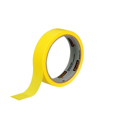 Color Masking Tape, 3 Core, 0.94 x 60 yds, Yellow