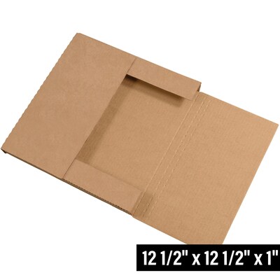 12 1/2 x 12 1/2 x 1 Crush-Proof Mailer, Kraft, 50/Bundle (M12121K)
