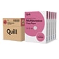 Quill Brand® 8.5" x 11" Multipurpose Copy Paper, 20 lbs., 94 Brightness, 500 Sheets/Ream, 5 Reams/Carton (520555)