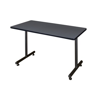 Regency Kobe 48 x 30 Metal and Wood Training Table, Grey (MKTRCT4830GY)