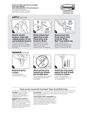 Command™ Mini Hooks Value Pack, Clear, 18 Hooks (17006CLR-VP)