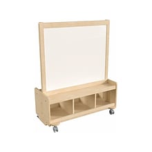 Flash Furniture Bright Beginnings 2-Person Art Station, 39.5, Brown Birch Plywood (MK-ME09050-GG)