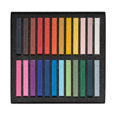 Lyra PolyCrayons Soft Pastel Sticks Set, Assorted Colors, 24/Set (LYXL5651240)