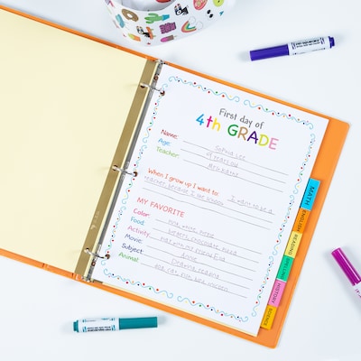Avery Big Tab Insertable Paper Divider, 8 Tabs, Multicolored (11111)