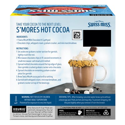 Swiss Miss Milk Chocolate Hot Cocoa, Keurig® K-Cup® Pods, 44/Box (351178)