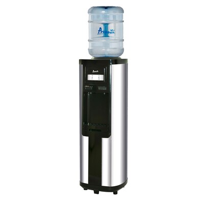 Avanti 5 Gallon Hot & Cold Water Dispenser, Black/Stainless Steel (WDC760I3S)