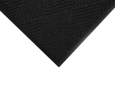 M + A Matting WaterHog Max Diamond Commercial Wiper/Scraper Entrance Floor Mat, 6' x 8.4', Black Smoke (22957068170)