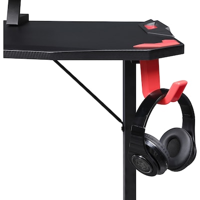 Lorell 48" W Gaming Desk, Black (LLR84393)