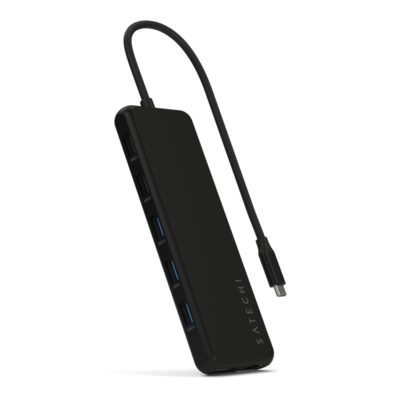 Satechi 13-in-1 USB-C Triple Display Universal Docking Station, Black (ST-P3D13K)