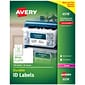 Avery Durable Laser Identification Labels, 2 x 2 5/8, White, 15 Labels/Sheet, 50 Sheets/Box (6578)