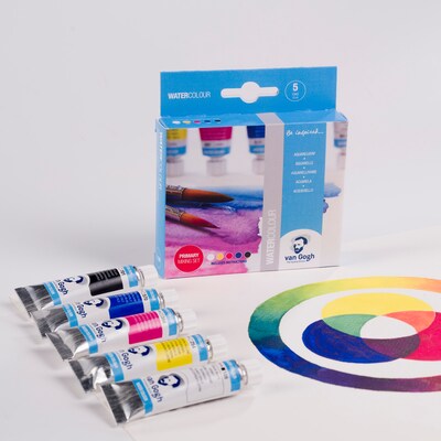 Talens Van Gogh Primary Selection Watercolor Paint, Assorted Colors (VNG20820115)