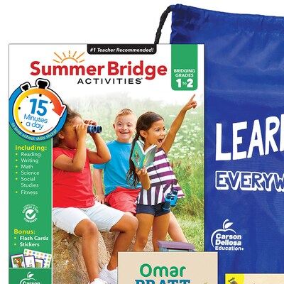 Summer Bridge Activities Summer Bridge Essentials Backpack, Grade 1-2 Workbook, 8/Set (CD-745383C)