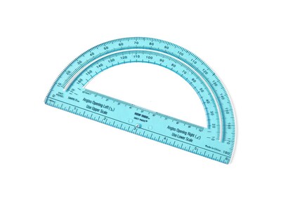 hand2mind Rainbow Protractors, 24/Set (75666)