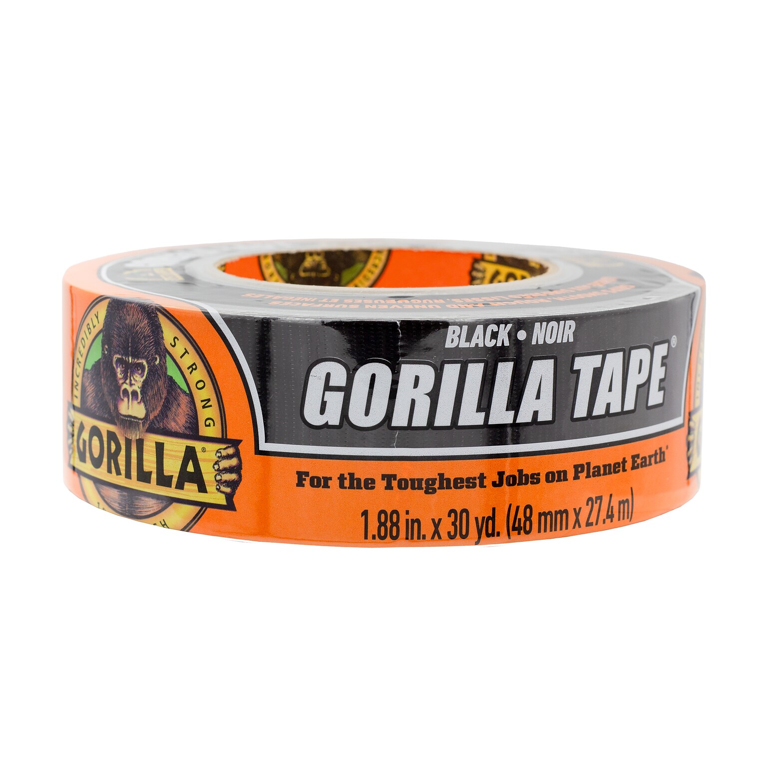 Gorilla Duct Tape, 1.88 x 30 yds., Black (105629)