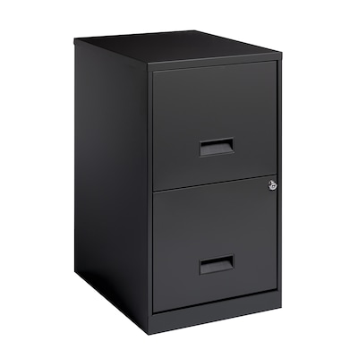 Space Solutions 18D 2-Drawer Vertical File Cabinet, Letter, Charcoal (26495)