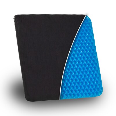 Mind Reader Ergonomic Seat Cushion with Gel Core, Black (HCMB-BLK)